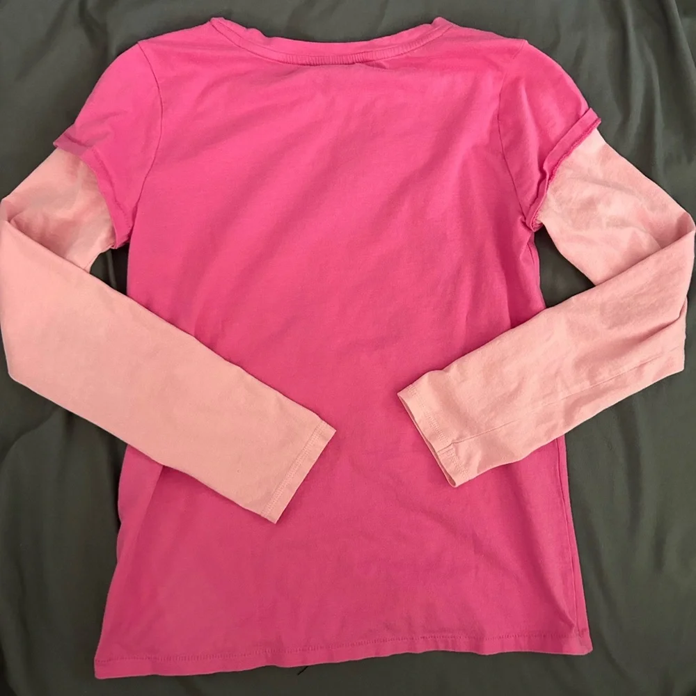 GAPkids Pink Panda Graphic Long-Sleeve Tee